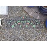 CAST IRON GARDEN BENCH BACK