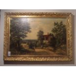 GILT FRAMED COUNTRY SCENE PRINT