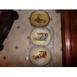 6X BOSSONS VINTAGE CAR WALL PLAQUES