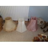 4X OLD LAMPSHADES