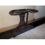 OLD HEAVY CAST IRON UMBRELLA/STICK STAND