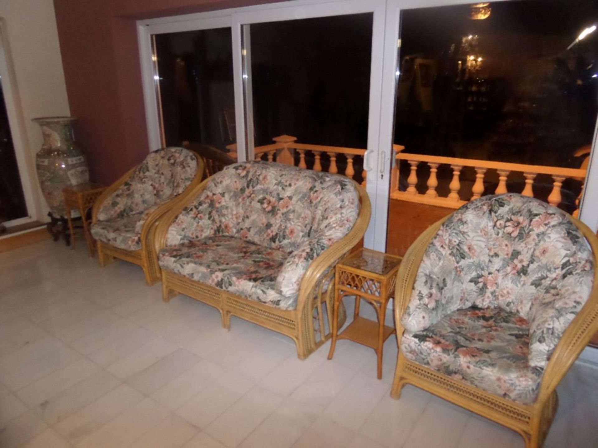 6 PIECE WICKER CONSERVATORY SET