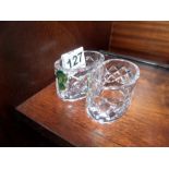 PAIR OF WATERFORD CRYSTAL NAPKIN RINGS