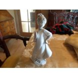 LLADRO NAO CHILD WITH FAN FIGURINE