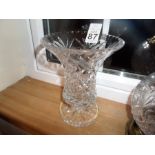 CUT GLASS VASE