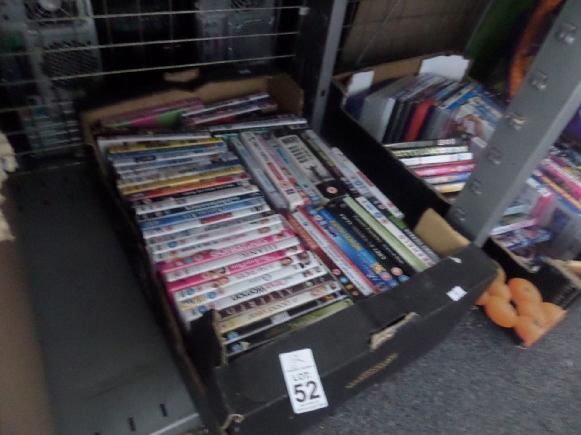 BOX OF DVDS