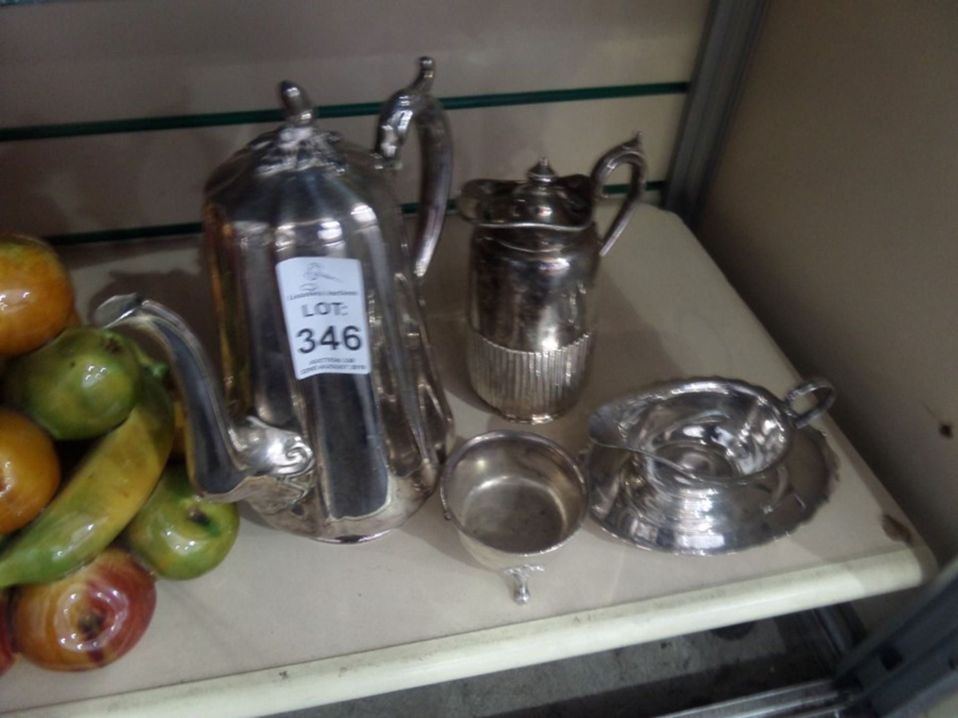 SILVER PLATE TEASET