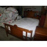 VINTAGE DOUBLE BED WITH MATTRESS