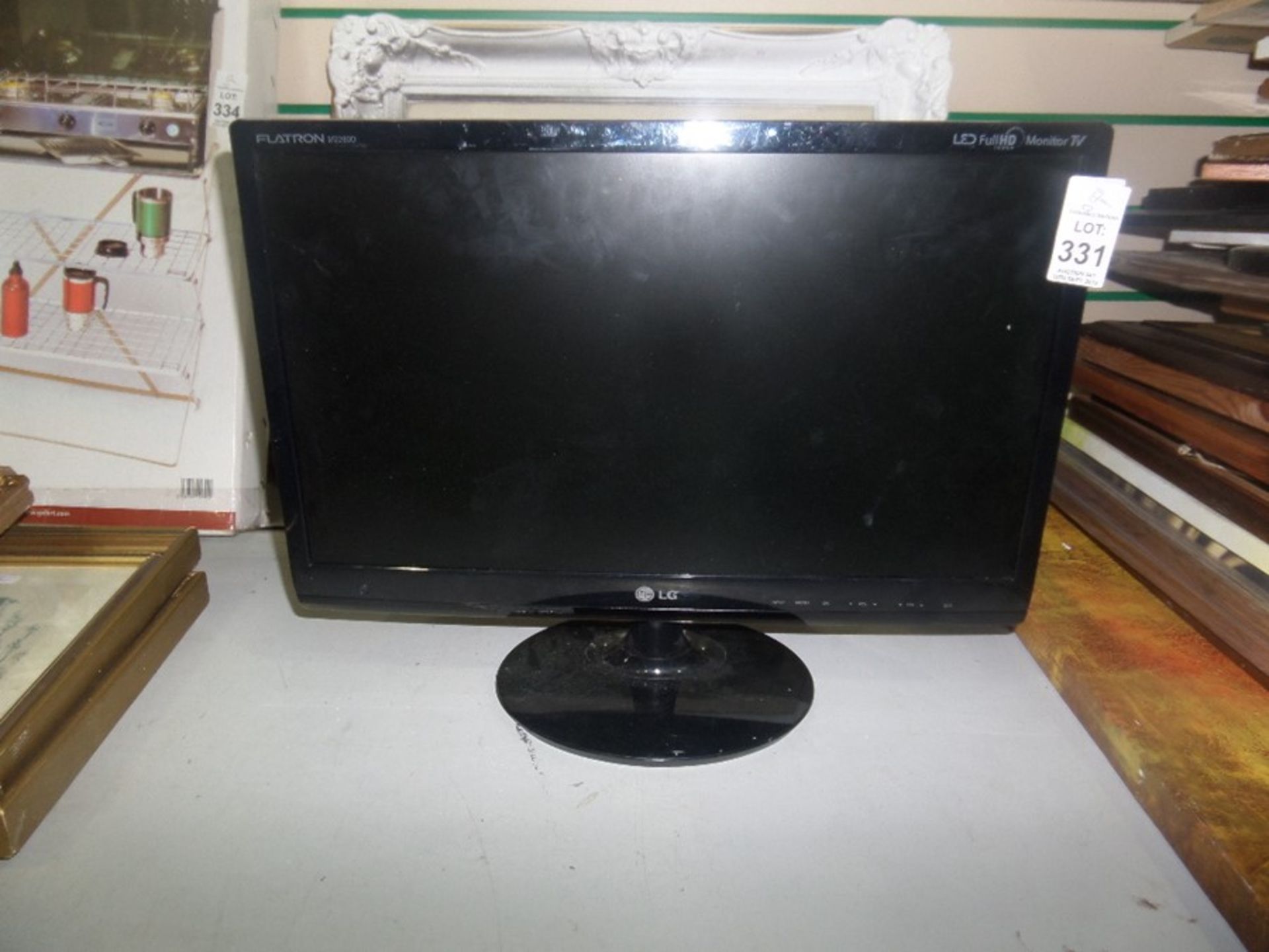 21" LG TV WITH STAND NO REMOTE