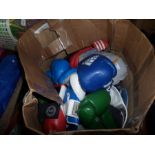 LARGE BOX OF BOXING GLOVES