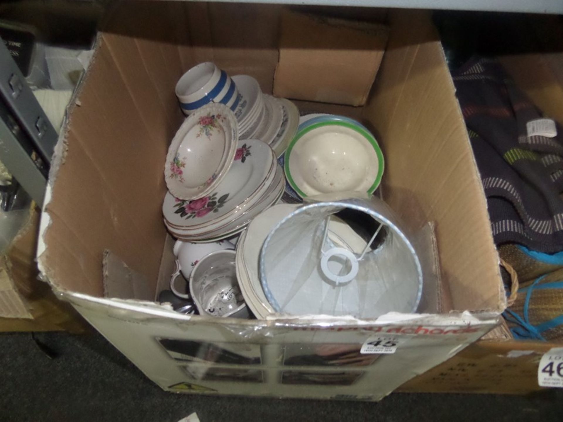 BOX OF CROCKERY