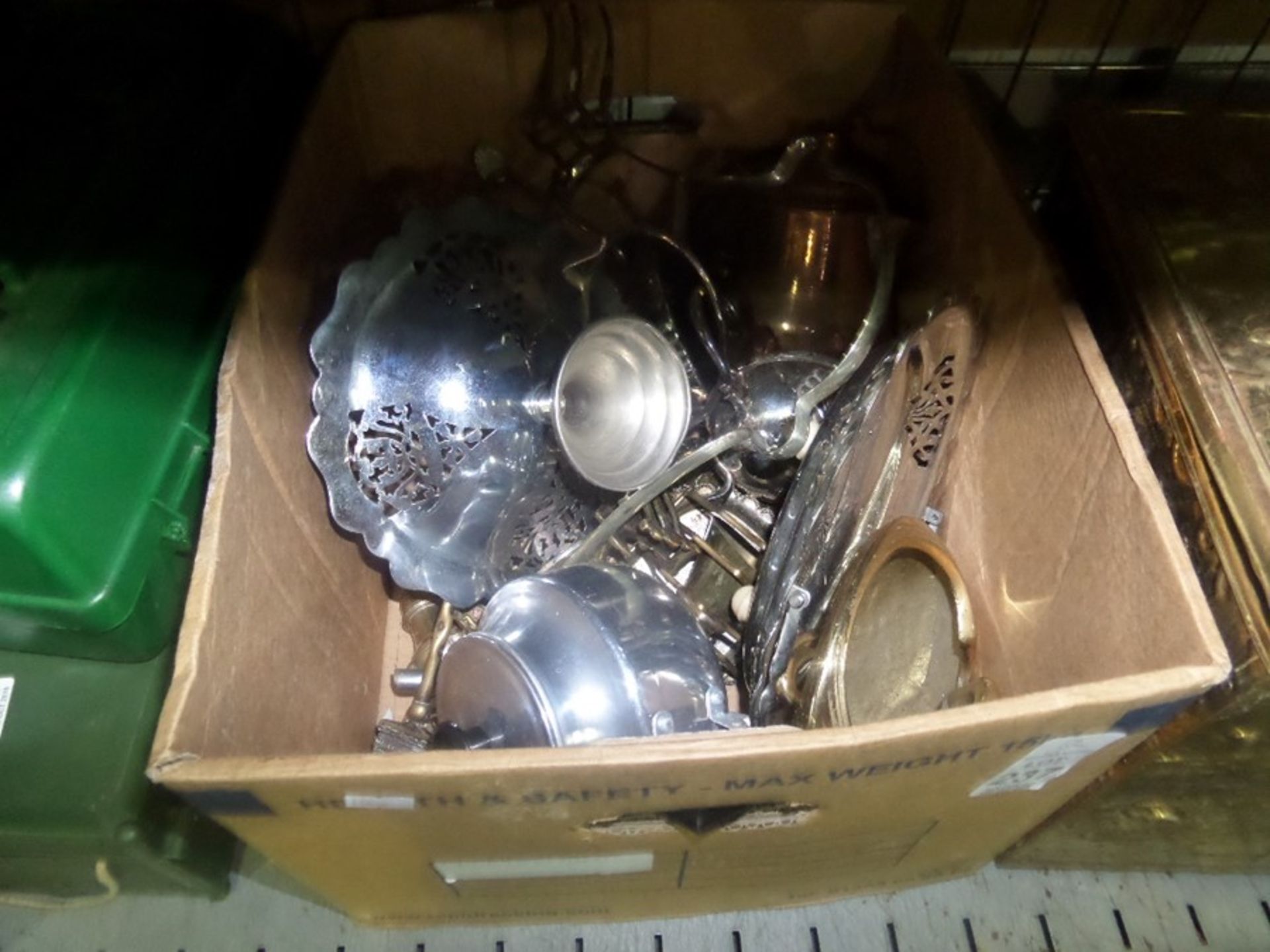 BOX OF SILVER ITEMS