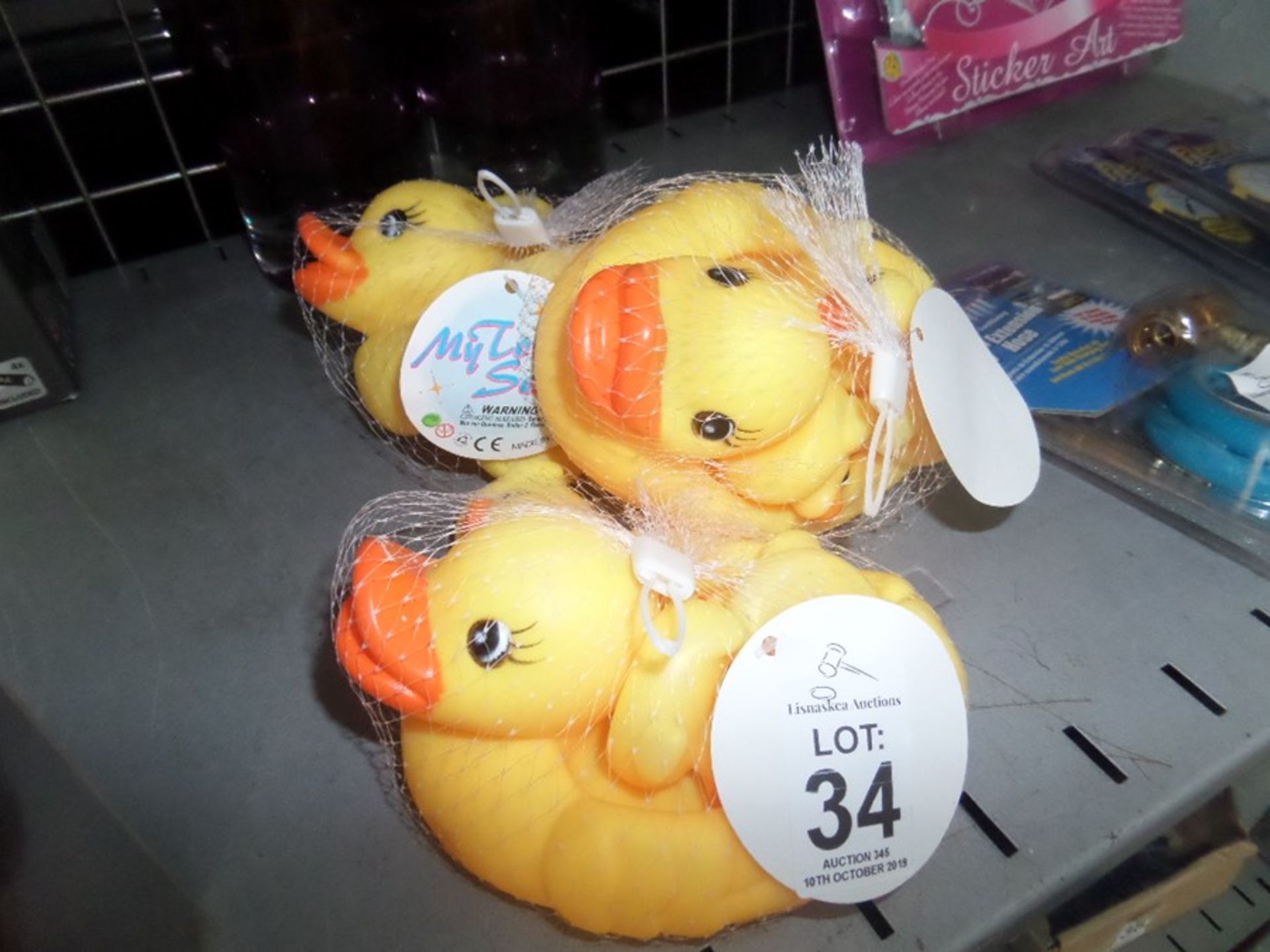 3 NETS OF BATH DUCKS