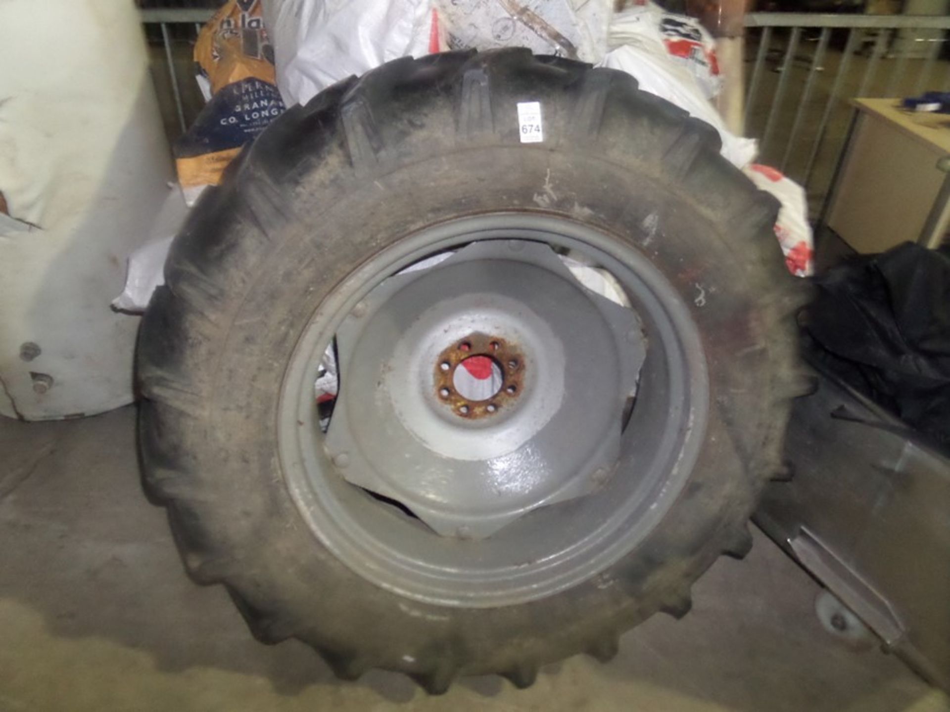 MASSEY FERGUSON BACK WHEEL AND TYRE