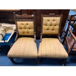 PAIR OF EDWARDIAN CHAIRS