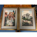 PAIR OF WATERCOLOURS (SIGNED)