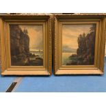 PAIR OF ALBERT DUNINGTON 1891 PAINTINGS