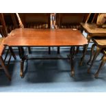 MAHOGANY COFFEE TABLE WITH CLAW FEET