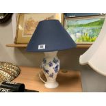 BLUE AND WHITE TABLE LAMP