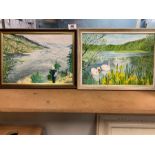 PAIR OF PAINTINGS (SIGNED M. WYLIE)