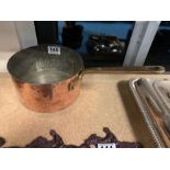 COPPER SAUCEPAN