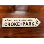 CAST IRON CROKE PARK SIGN