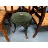 CAST IRON LEG STOOL