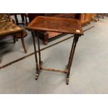 VICTORIAN ROSEWOOD RECTANGLE LAMP TABLE