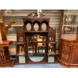 VICTORIAN MAHOGANY OVERMANTLE