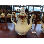 ROYAL ALBERT OLD COUNTRY ROSE COFFEE POT