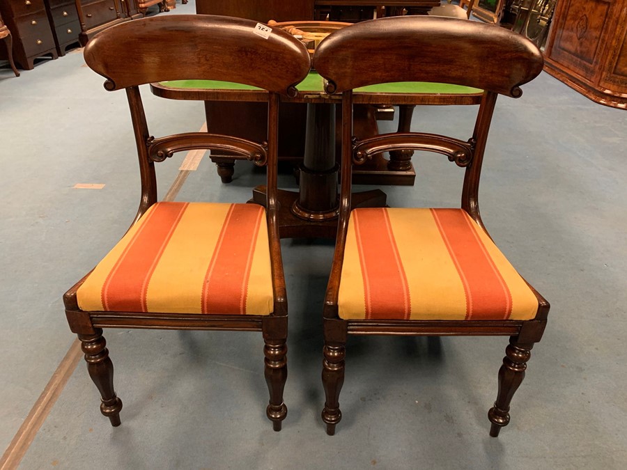 PAIR OF VICTORIAN BAR BACK CHAIR