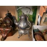 SILVER PLATED SPIRIT KETTLE