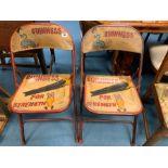 PAIR OF GUINNESS FOLD UP CHAIRS