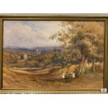 COUNTRY SCENE WATERCOLOUR (SIGNED BY BL)