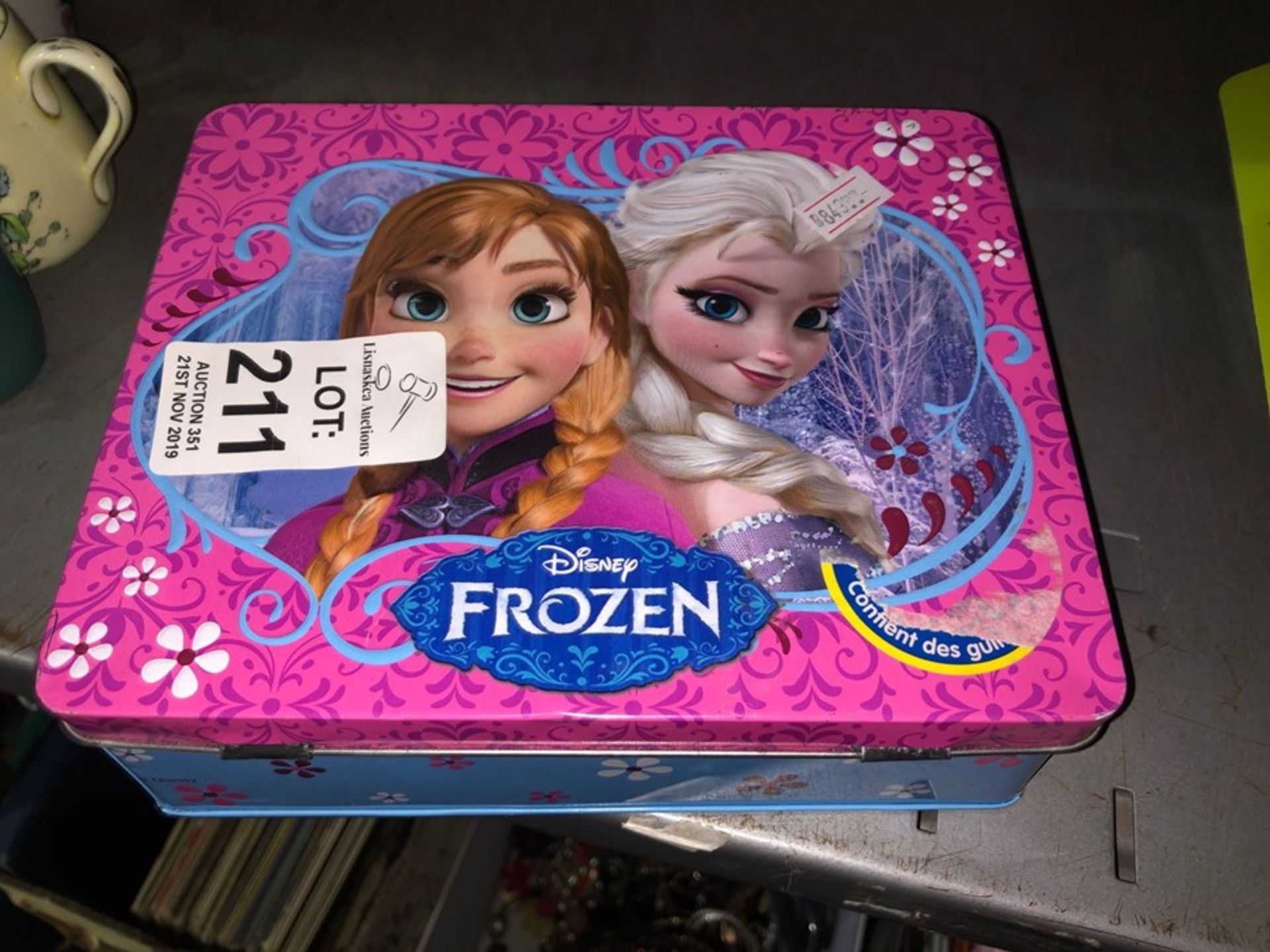 DISNEY FROZEN TIN WITH TOY CONTENTS