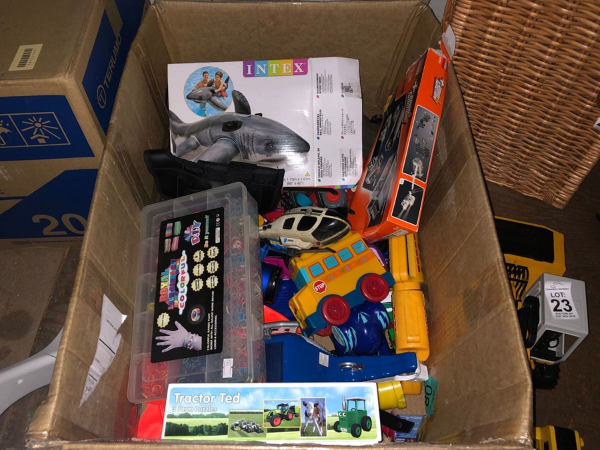 LARGE BOX OF TOYS