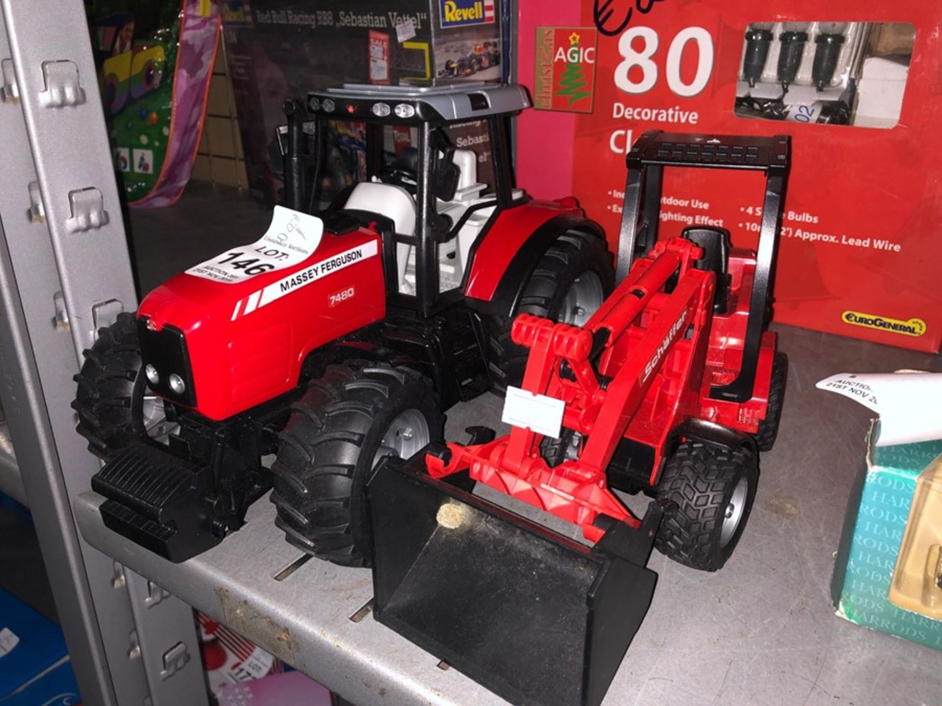 MASSEY FERGUSON TRACTOR AND DIGGER IN NEW CONDITION