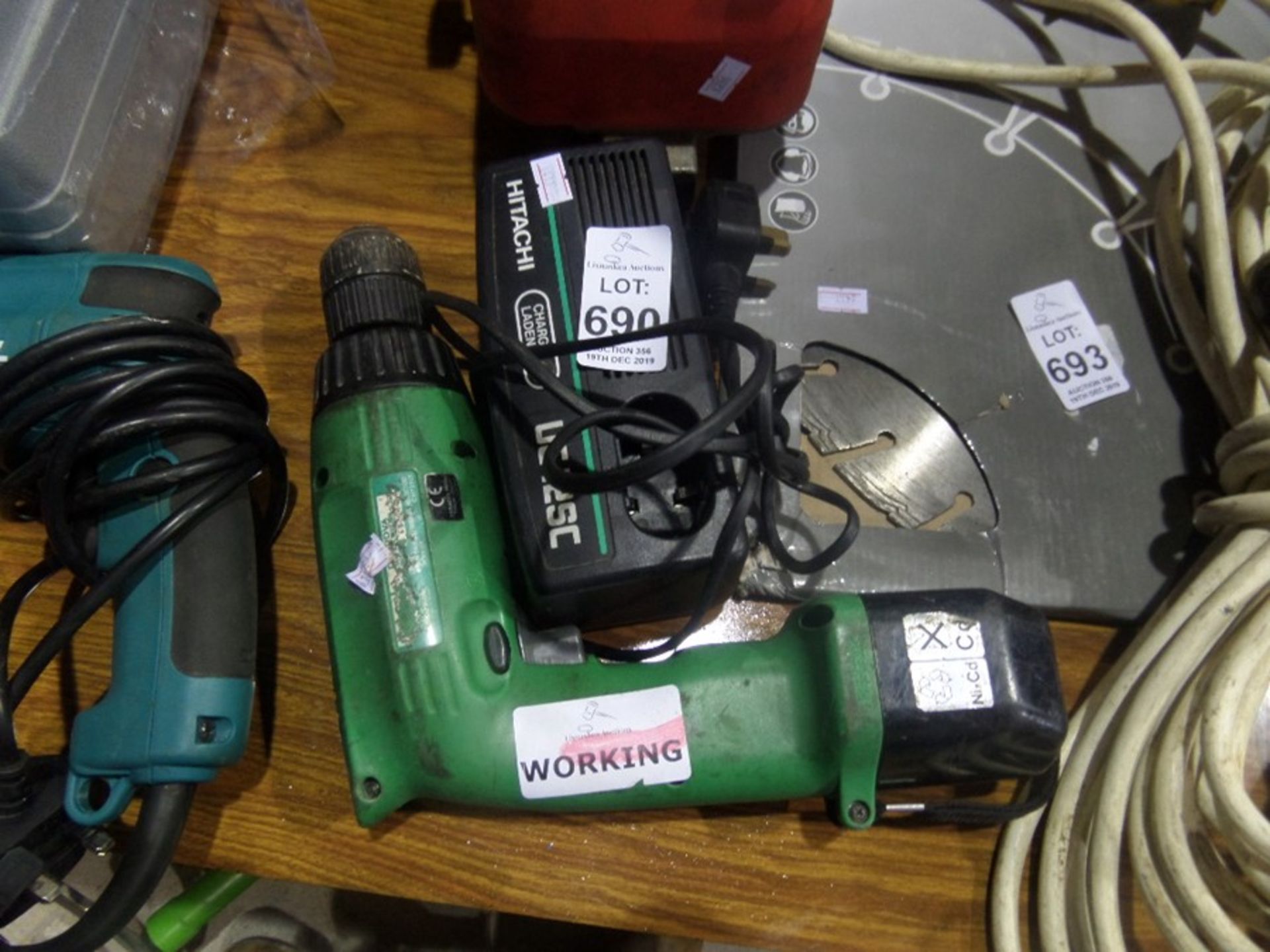 HITACHI DRILL AND CHARGER