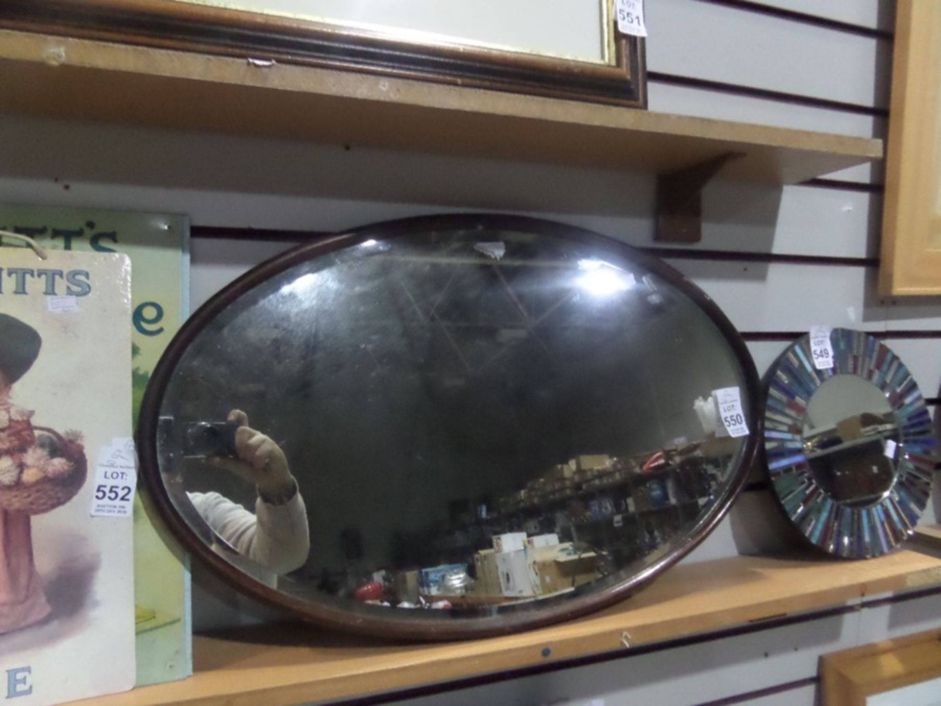 OVAL BEVELLED MIRROR