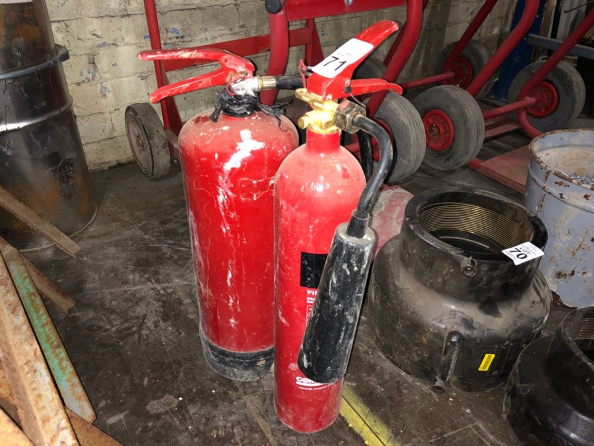 2X FIRE EXTINGUISHERS