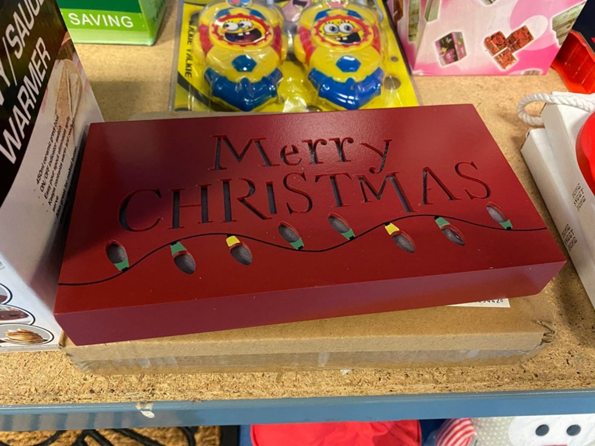 MERRY CHRISTMAS LIGHT UP SIGN (NEW AND SEALED)