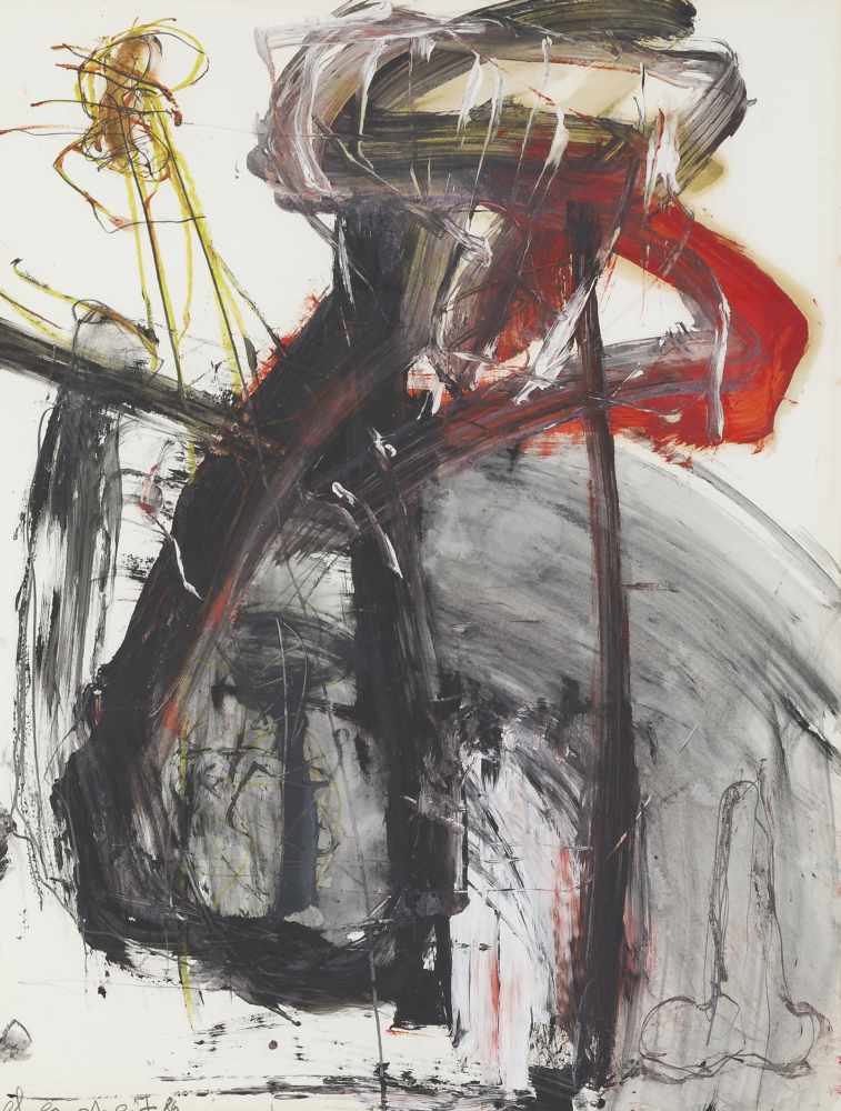 Hebenstreit, ManfredUntitled, 1986oil colour and graphite on papersigned and dated lower left24,6