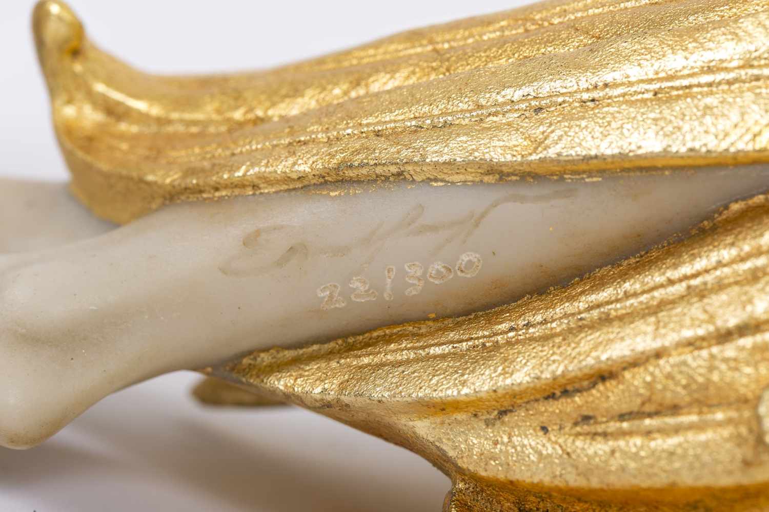 Fuchs, ErnstSleeping Angel, 2015polymeric art casting, partly gold-platedsigned and numbered: 22/ - Image 7 of 7