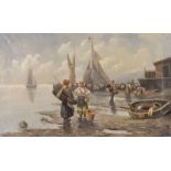 Baumgartner, AdolfHarbour Sceneoil on canvassigned lower right19,7 x 32,1Baumgartner,