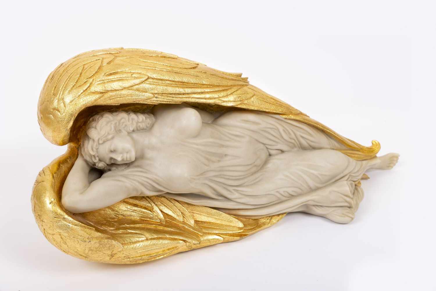 Fuchs, ErnstSleeping Angel, 2015polymeric art casting, partly gold-platedsigned and numbered: 22/ - Image 2 of 7