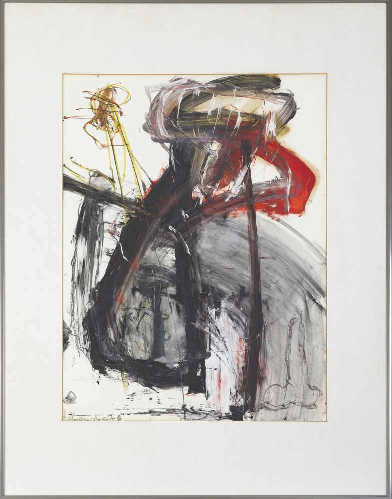 Hebenstreit, ManfredUntitled, 1986oil colour and graphite on papersigned and dated lower left24,6 - Image 2 of 3