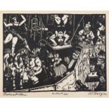 Träger, WilhelmArtists of Prater, 1932woodcut (handprint)Signed lower right, titled lower left and