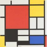 Mondrian, Pietgeometric compositioncoloured silkscreenMonogrammed in the plate lower centre23,4 x