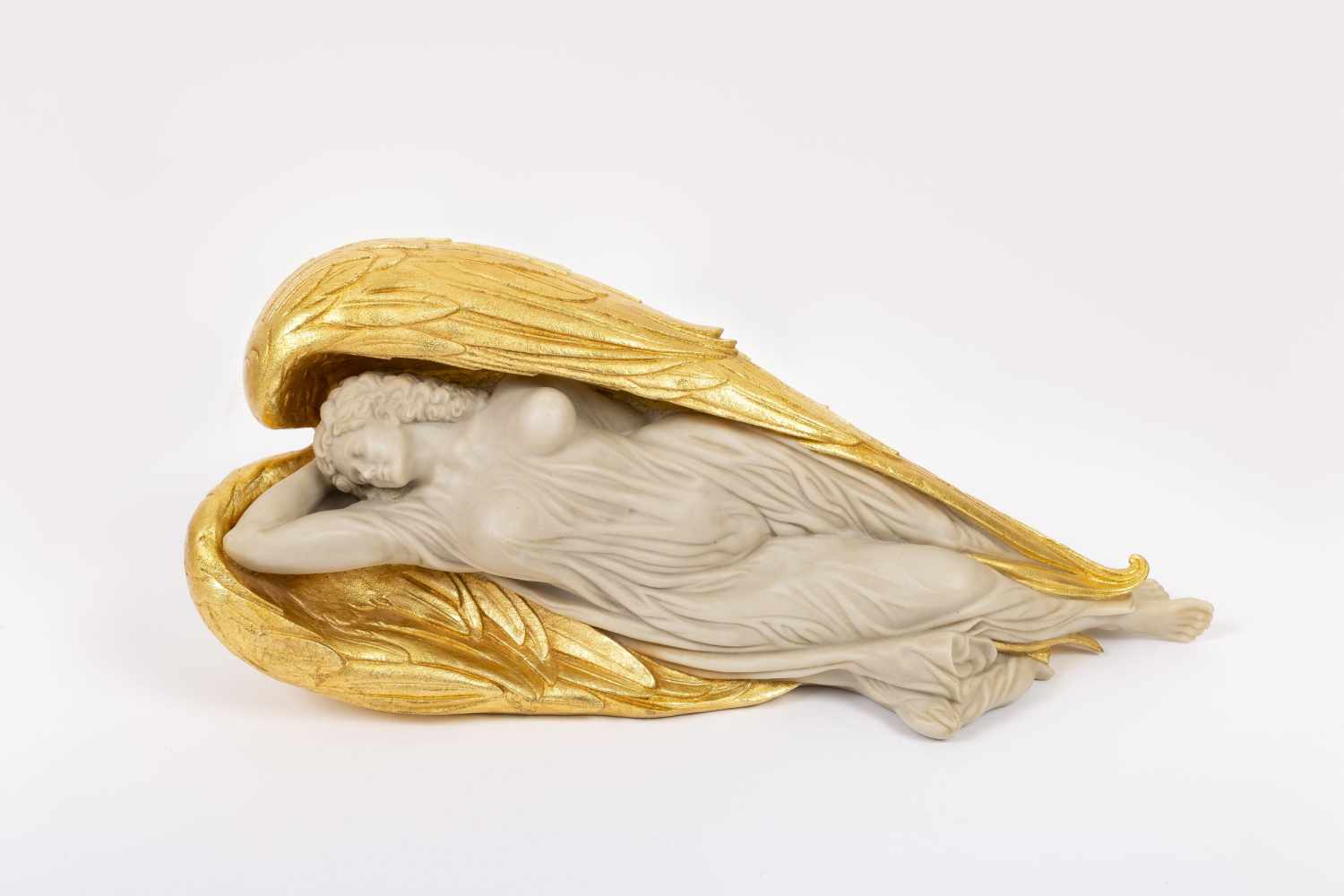 Fuchs, ErnstSleeping Angel, 2015polymeric art casting, partly gold-platedsigned and numbered: 22/