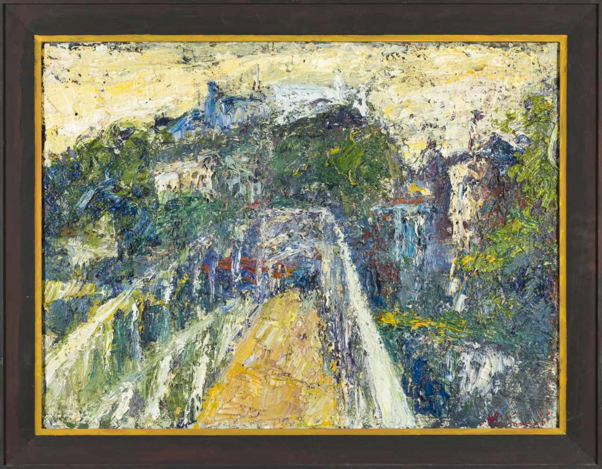 Andreas, HansMozart´s walkway,1996Oil on canvasSigned and dated lower right and verso signed, - Bild 2 aus 5